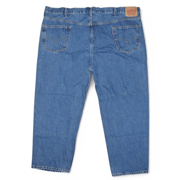 Levis 550 Relaxed Fit Tapered Leg Denim Jeans Men's Size 50x30 Stonewashed Blue - Picture 3 of 11